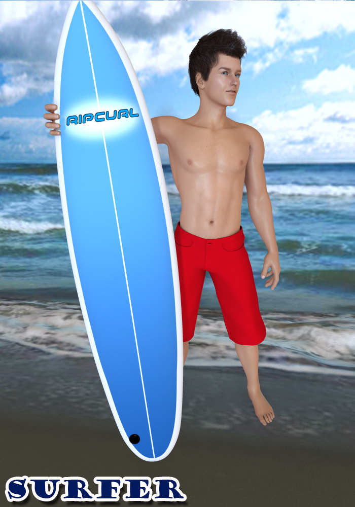 Surfer by: EnsaryRuntimeDNA, 3D Models by Daz 3D