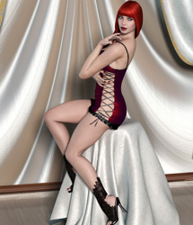 Luxury Pinup Poses by: LilflameRuntimeDNA, 3D Models by Daz 3D