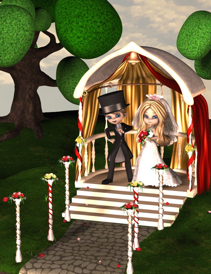 Wedding Gazebo by: esha3D-GHDesignRuntimeDNA, 3D Models by Daz 3D
