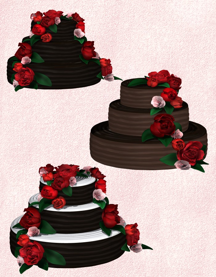 Celebrate - Wedding Cake by: esha3D-GHDesignRuntimeDNA, 3D Models by Daz 3D