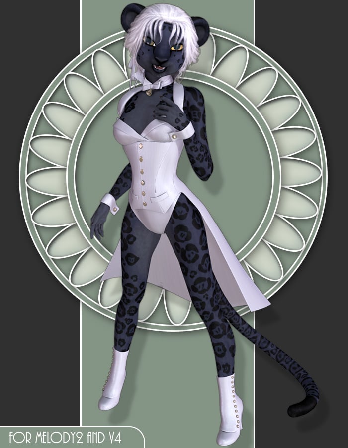 Black Jaguar for Melody2 by: Lady LittlefoxRuntimeDNA, 3D Models by Daz 3D