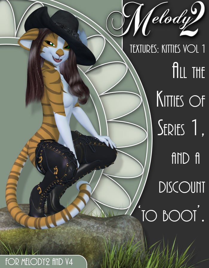 Textures: Kitties Vol 1 for Melody2 by: Lady LittlefoxRuntimeDNA, 3D Models by Daz 3D