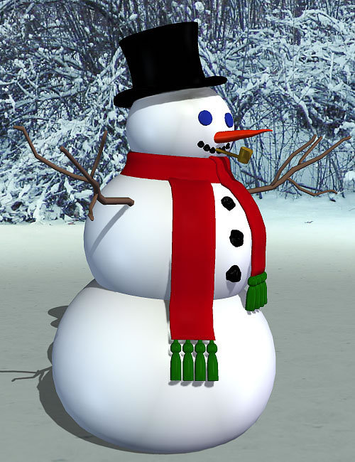 Snowman by: , 3D Models by Daz 3D