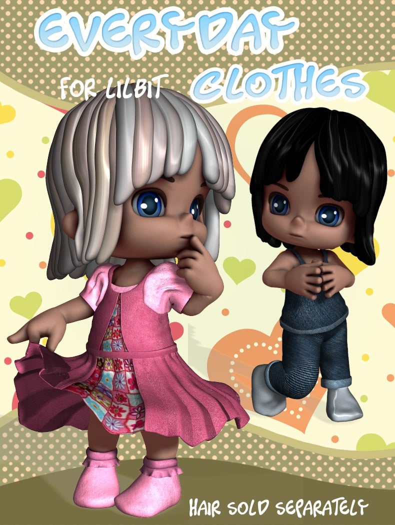EveryDay Clothes for Lil' Bit EveryDay Clothes for Lil' Bit by: 3D-GHDesignRuntimeDNA, 3D Models by Daz 3D