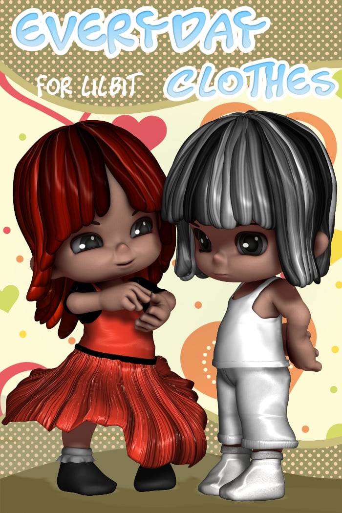 EveryDay Clothes for Lil' Bit EveryDay Clothes for Lil' Bit by: 3D-GHDesignRuntimeDNA, 3D Models by Daz 3D