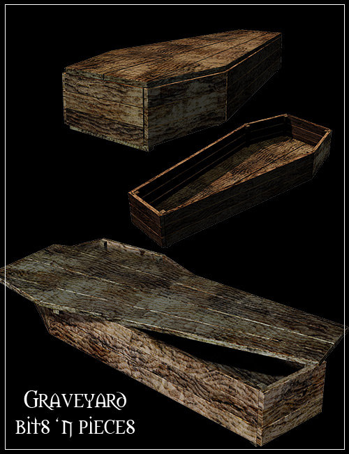 Graveyard Bits 'n Pieces by: , 3D Models by Daz 3D