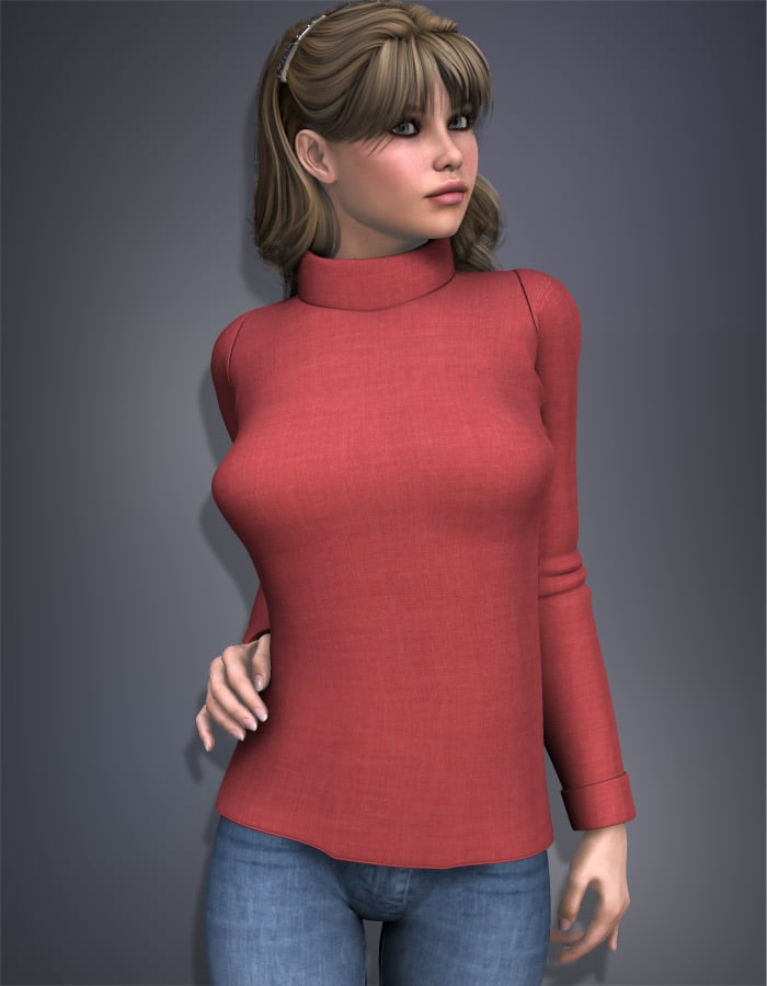 Essentials: Sweater for V4 by: EvilinnocenceRuntimeDNA, 3D Models by Daz 3D
