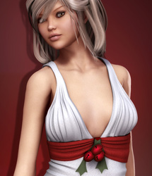 Jingle Bell Dress for V4 by: EvilinnocenceRuntimeDNA, 3D Models by Daz 3D