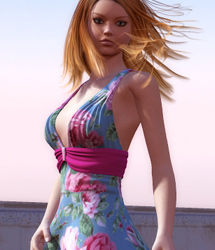 Sundress Textures for Jingle Bell Dress by: EvilinnocenceRuntimeDNA, 3D Models by Daz 3D