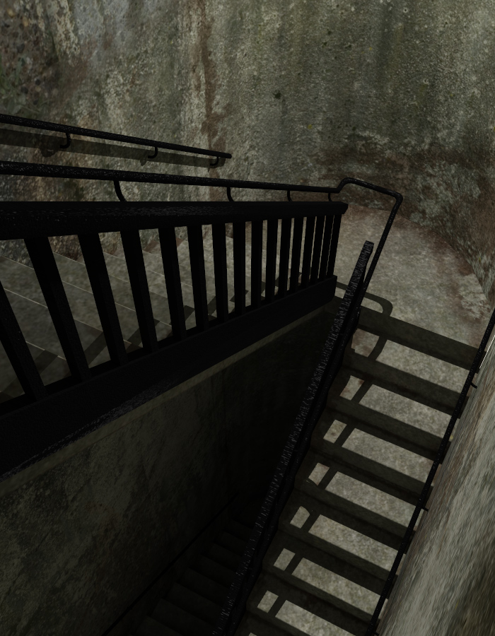 The Stairwell by: EvilinnocenceRuntimeDNA, 3D Models by Daz 3D