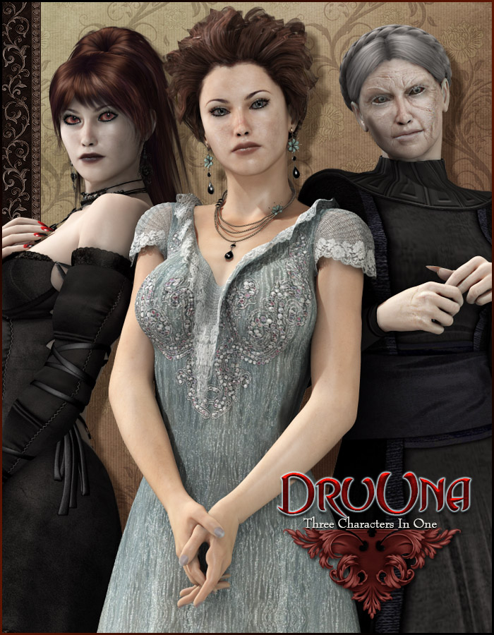 PS-DruUna for V4 PS-DruUna for V4 by: shadownetPixelunaRuntimeDNA, 3D Models by Daz 3D