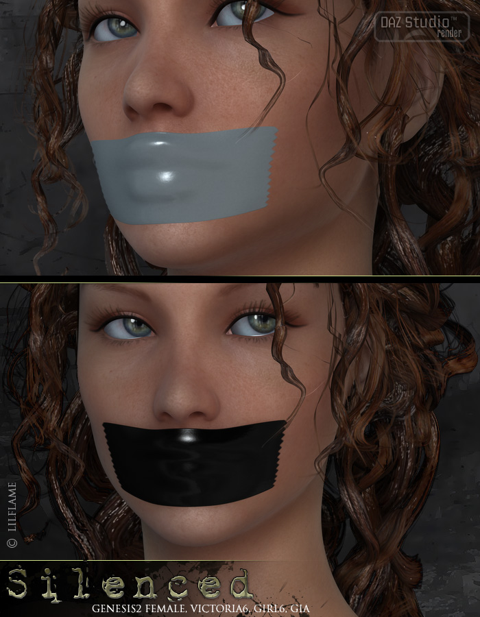 Silenced G2F by: LilflameRuntimeDNA, 3D Models by Daz 3D