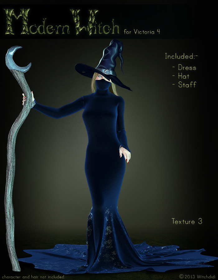 Modern Witch by: , 3D Models by Daz 3D