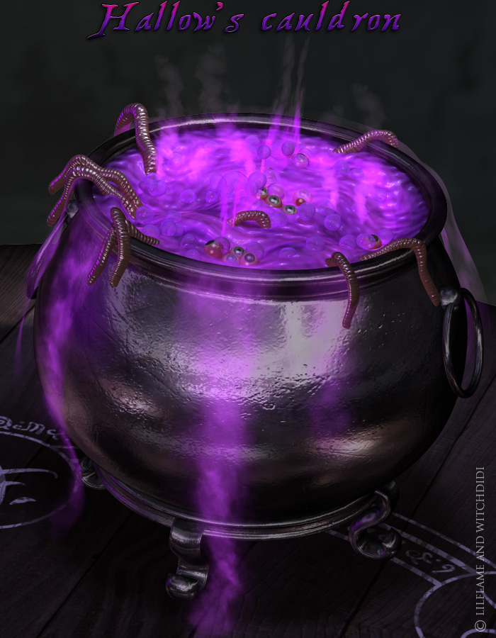 Hallow's Cauldron by: LilflameWitchDidi, 3D Models by Daz 3D