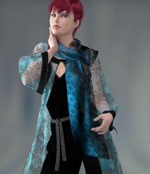 Cloth Room Master Class: Pantsuit and Coat by: eshaRuntimeDNA, 3D Models by Daz 3D