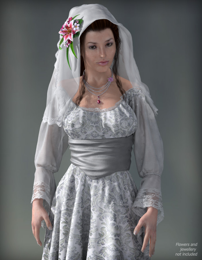 Cloth Room Master Class: Romantic Dress by: eshaRuntimeDNA, 3D Models by Daz 3D