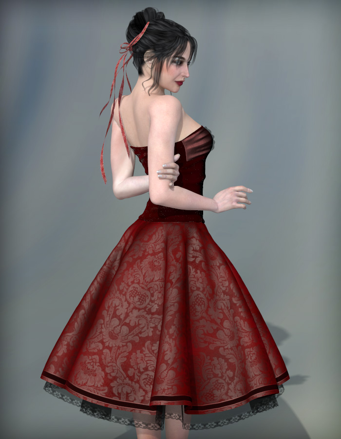 Cloth Room Master Class: Strapless Dress by: eshaRuntimeDNA, 3D Models by Daz 3D