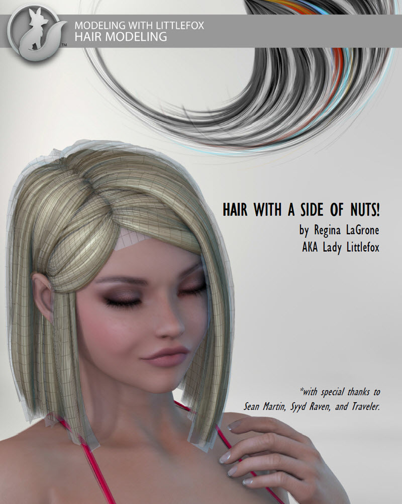 Modeling with Littlefox 4 - Hair Modeling by: Lady LittlefoxRuntimeDNA, 3D Models by Daz 3D
