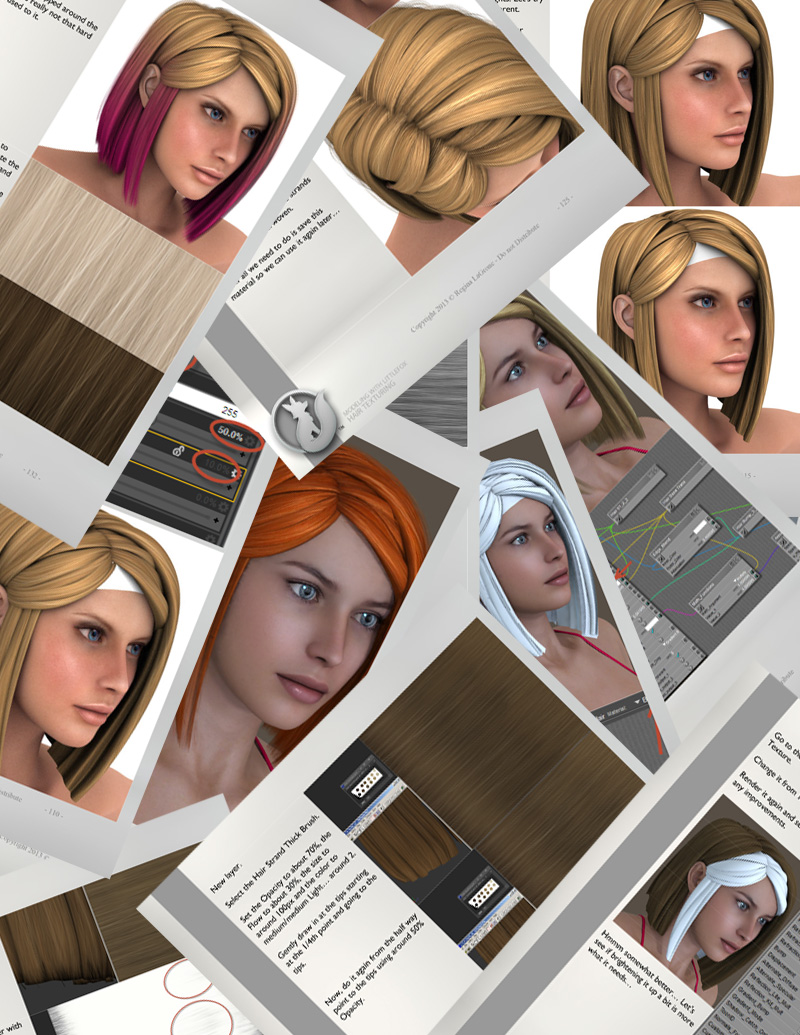 Modeling with Littlefox 5 - Hair Texturing by: Lady LittlefoxRuntimeDNA, 3D Models by Daz 3D