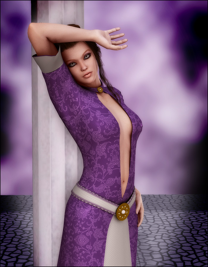 Ladies of the Court: Vivianna Dress for V4 by: EvilinnocenceRuntimeDNA, 3D Models by Daz 3D