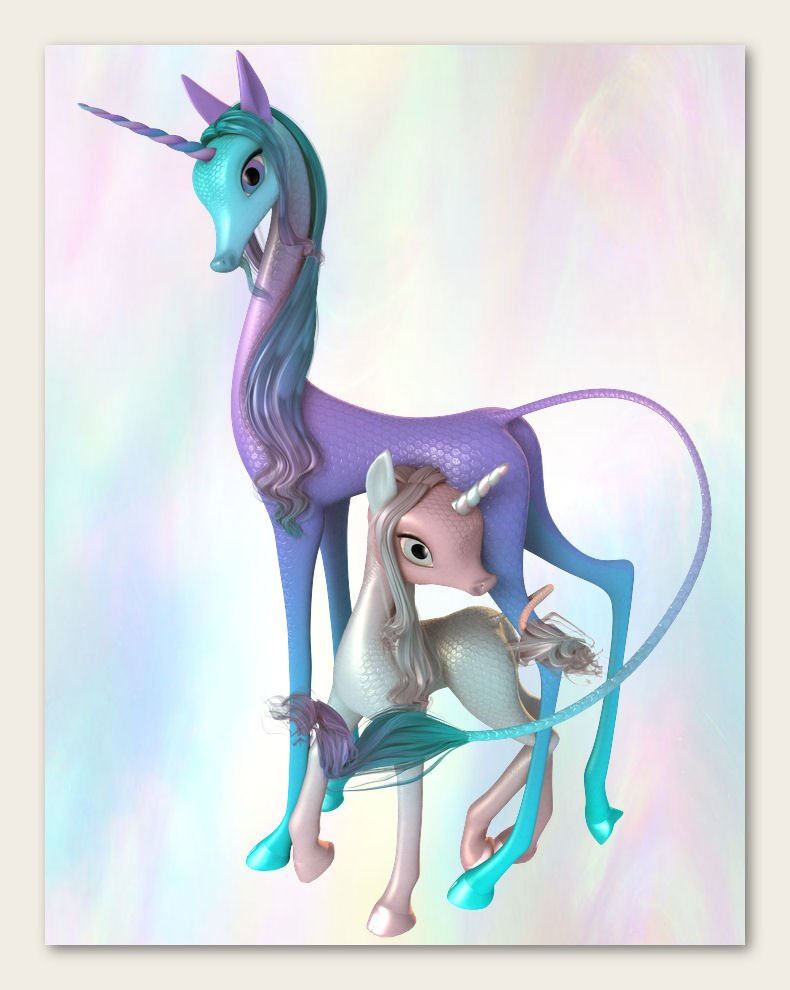 Fairytale Unicorn for DAZ Studio by: , 3D Models by Daz 3D