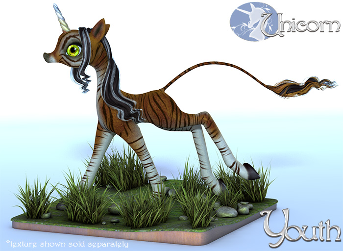 The Unicorn: Youth The Unicorn: Youth by: Lady LittlefoxRuntimeDNA, 3D Models by Daz 3D