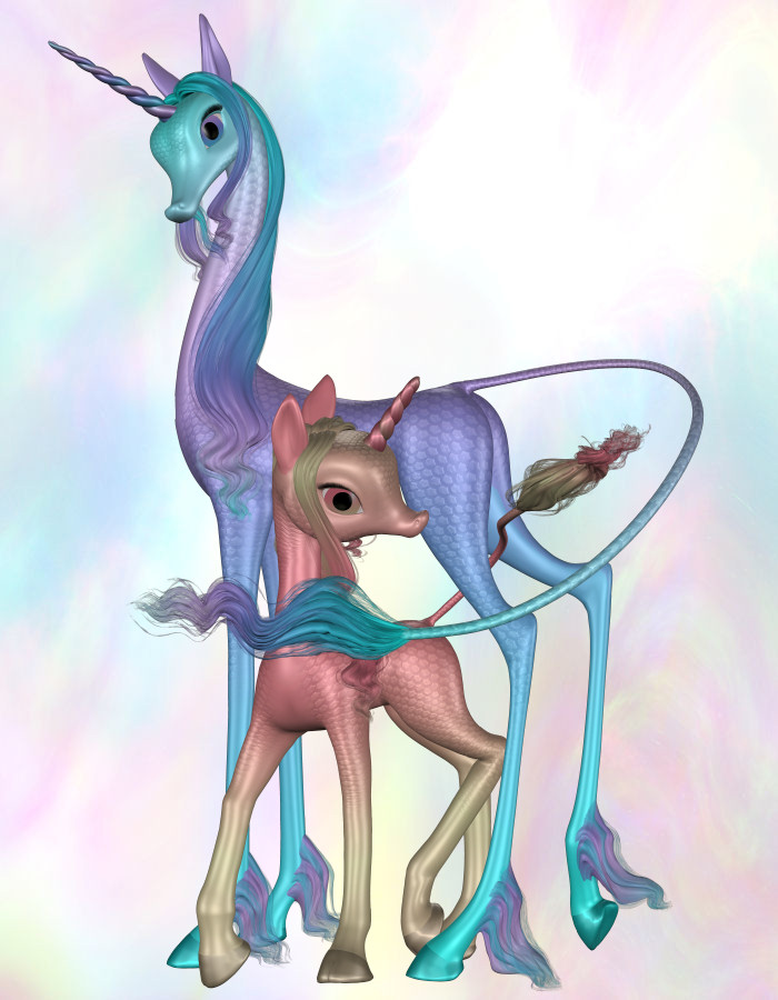 Fairytale Unicorn for Poser by: , 3D Models by Daz 3D