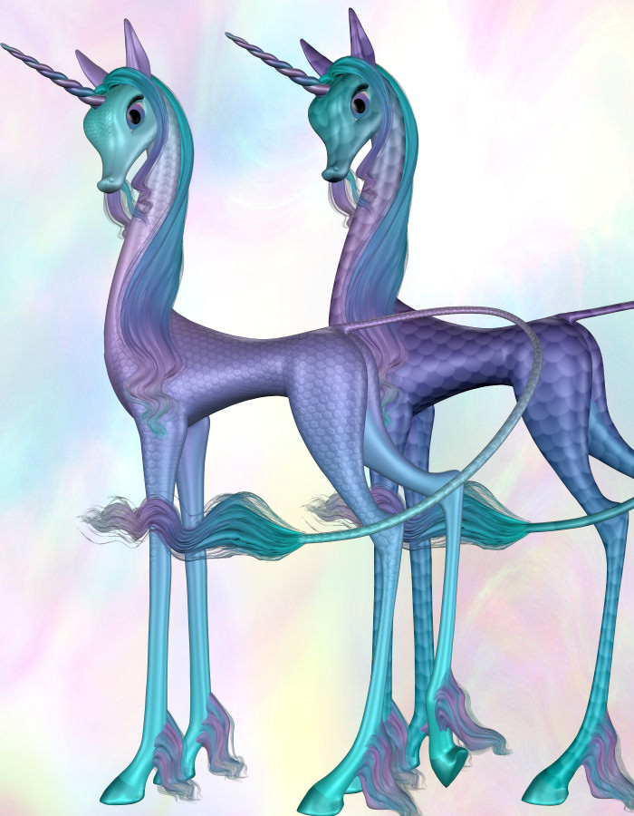 Fairytale Unicorn for Poser by: , 3D Models by Daz 3D