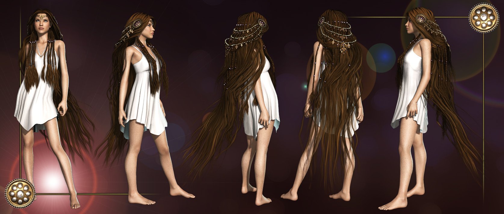 Ampliato - Dragon Keeper Hair by: Anna BenjaminRuntimeDNA, 3D Models by Daz 3D