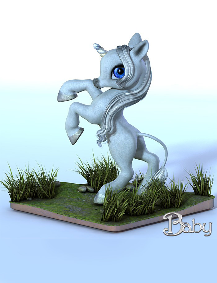 The Unicorn: Baby by: Lady LittlefoxRuntimeDNA, 3D Models by Daz 3D