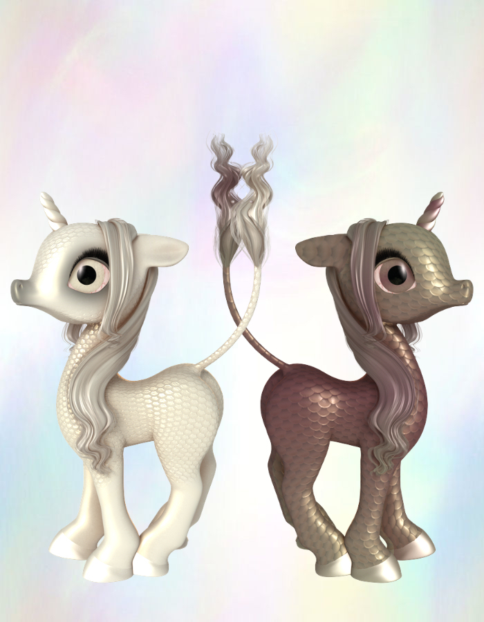 Fairytale Unicorn Baby for DAZ Studio by: , 3D Models by Daz 3D