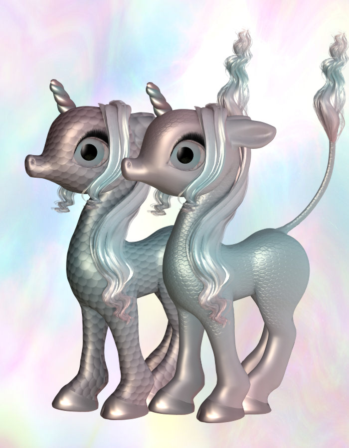 Fairytale Unicorn Baby for Poser by: , 3D Models by Daz 3D