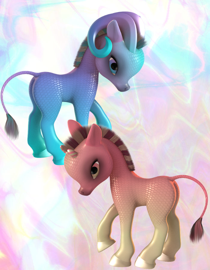 Fairytale Bits and Bobs for the Unicorn Family for DAZ Studio by: , 3D Models by Daz 3D