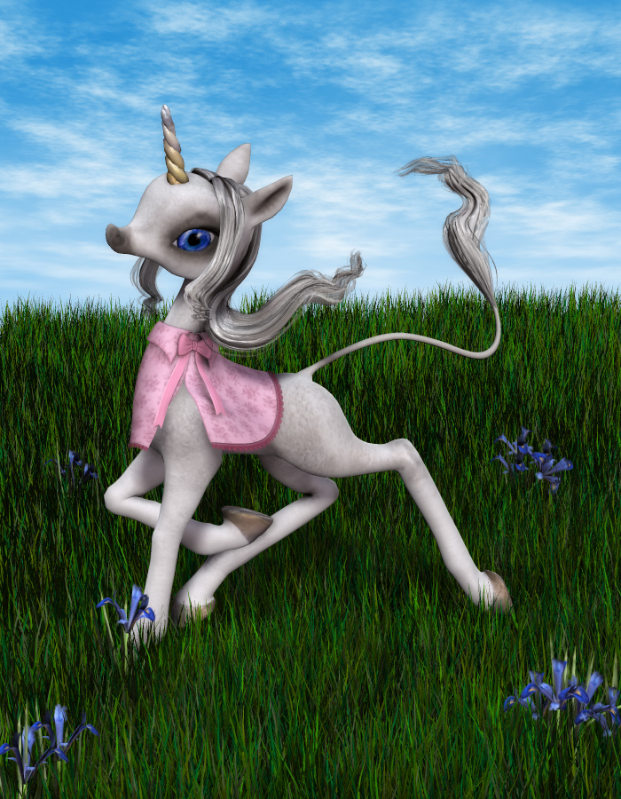 Spring Cloak for the Unicorn Youth by: EvilinnocenceRuntimeDNA, 3D Models by Daz 3D