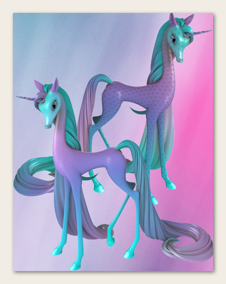 Fairytale Regal Mane and Tail for the Unicorn for DAZ Studio Fairytale Regal Mane and Tail for the Unicorn for DAZ Studio by: , 3D Models by Daz 3D