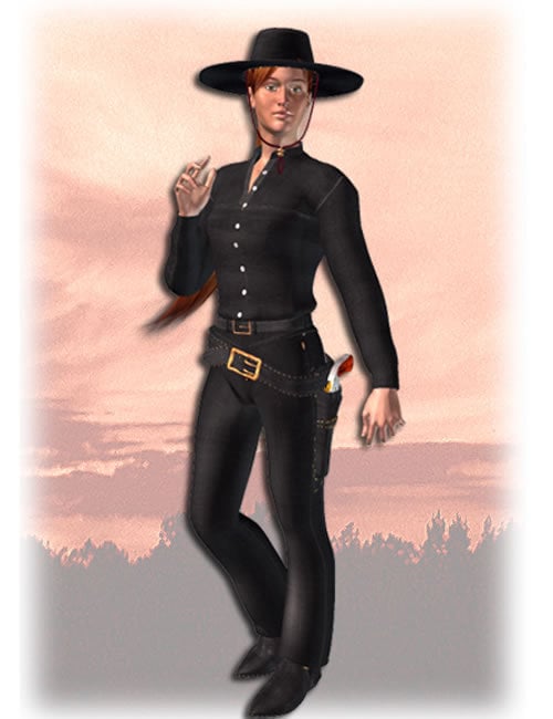 The Gunslinger for Stephanie 3.0 by: Frances Coffill, 3D Models by Daz 3D