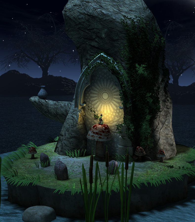 Grassy Grotto by: NGartplay, 3D Models by Daz 3D