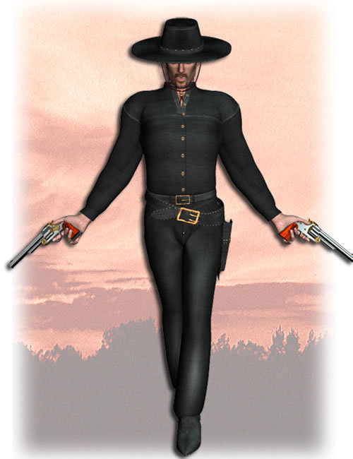 The Gunslinger for David by: Frances Coffill, 3D Models by Daz 3D