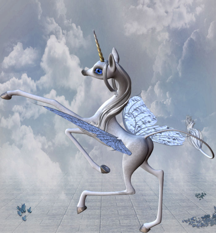 Wings for Unicorn by: LadyFayMia 3D DesignRuntimeDNA, 3D Models by Daz 3D