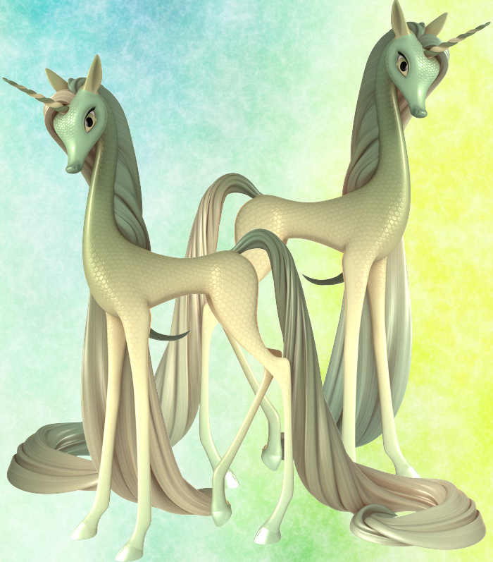 Fairytale Regal Mane and Tail Chapter 2 for the Unicorn for DAZ Studio by: , 3D Models by Daz 3D