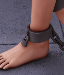 Ankle Shackles for V4 Ankle Shackles for V4 by: EvilinnocenceRuntimeDNA, 3D Models by Daz 3D