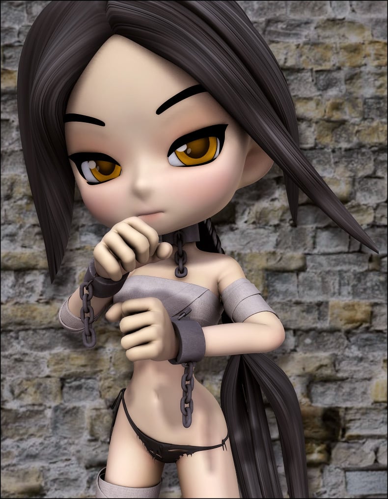 Wrist Shackles for Cookie by: EvilinnocenceRuntimeDNA, 3D Models by Daz 3D