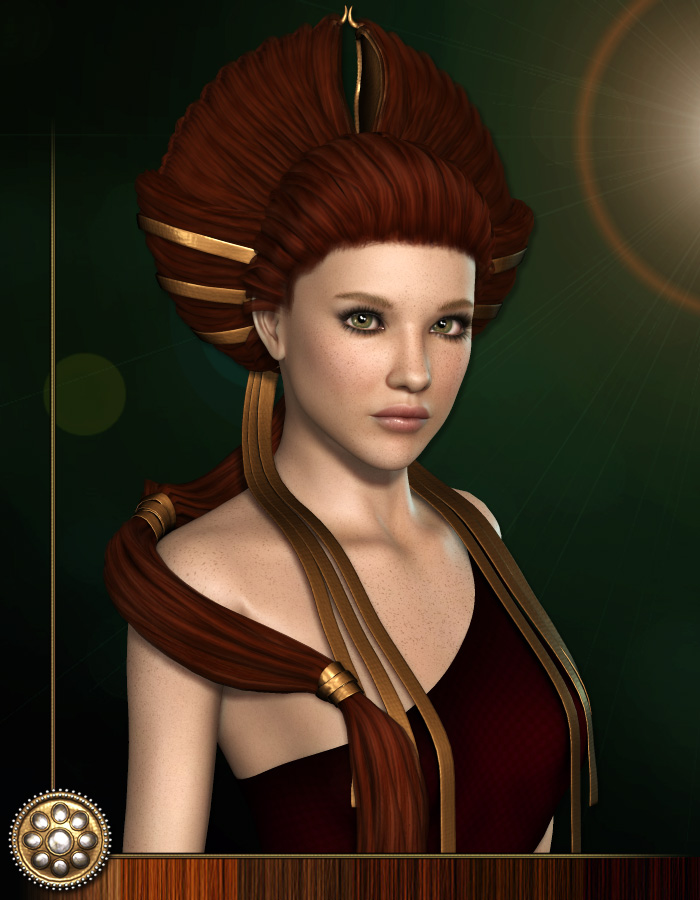 Ampliato - Dragon Corona Hair by: Anna BenjaminRuntimeDNA, 3D Models by Daz 3D
