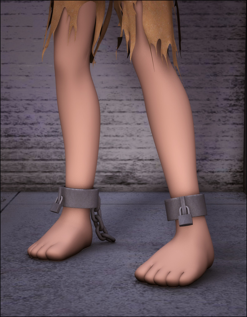 Ankle Shackles for Chip Daz 3D
