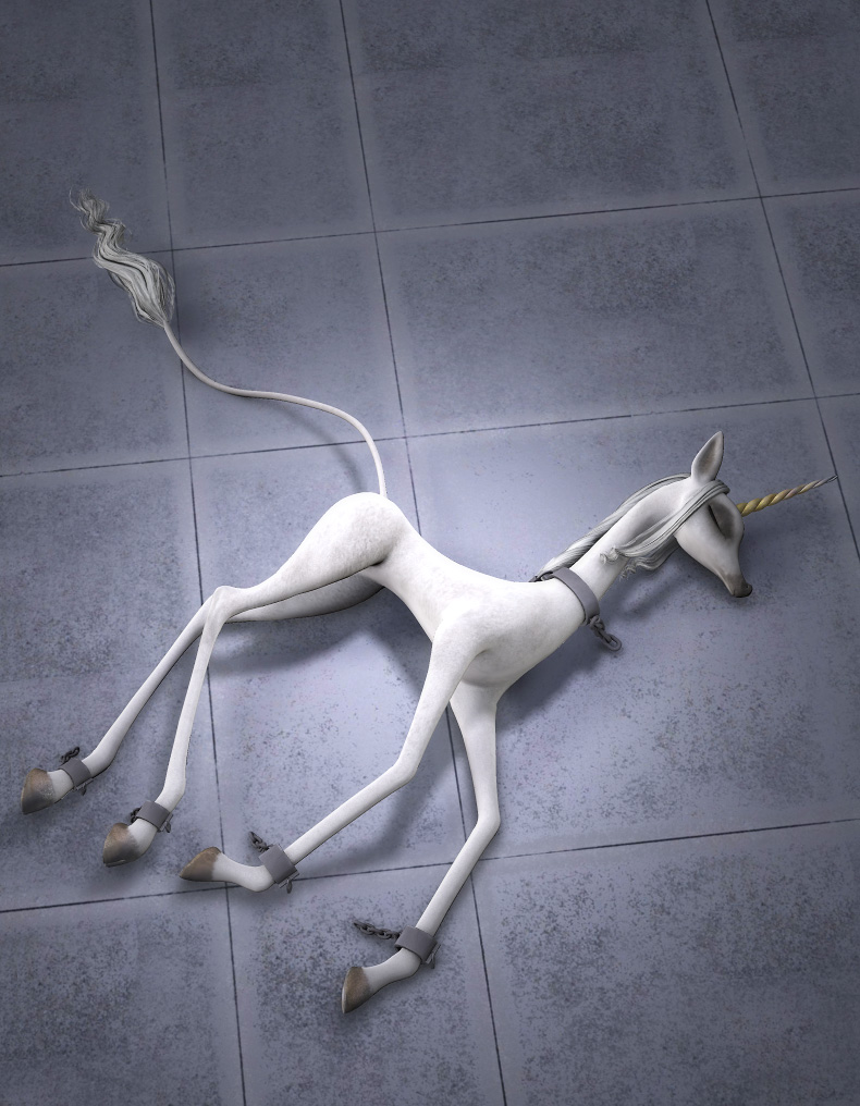 Hoof Shackles for the Unicorn by: EvilinnocenceRuntimeDNA, 3D Models by Daz 3D