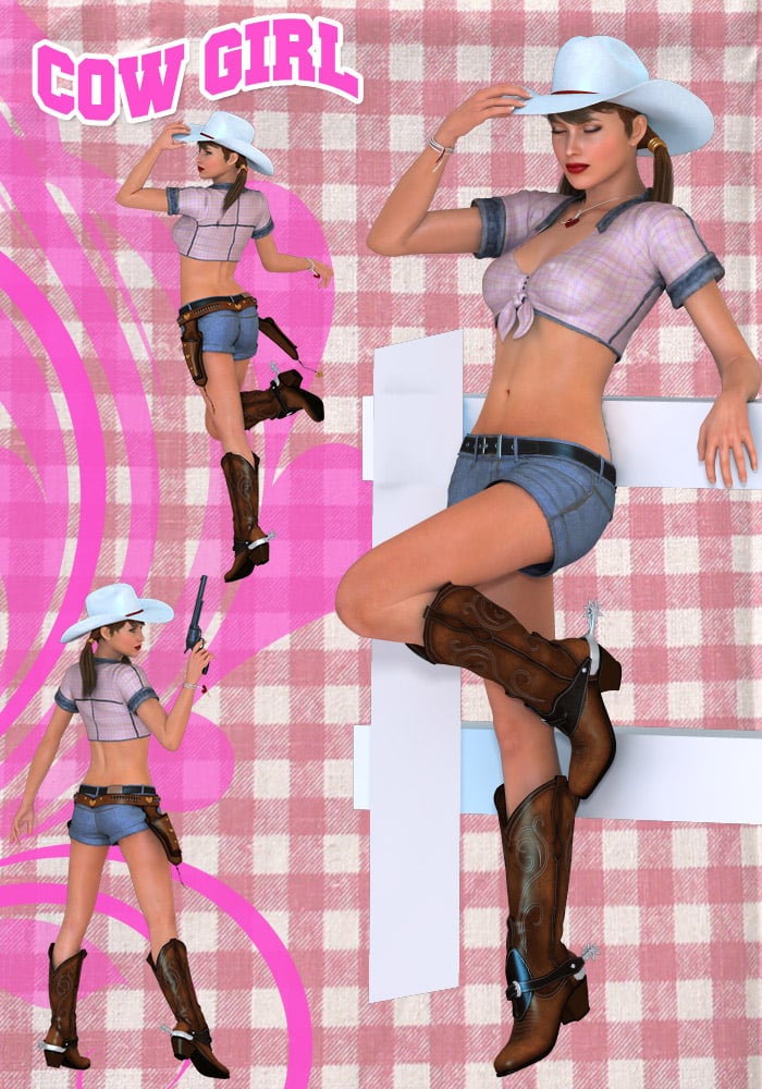 Cow Girl by: EnsaryRuntimeDNA, 3D Models by Daz 3D