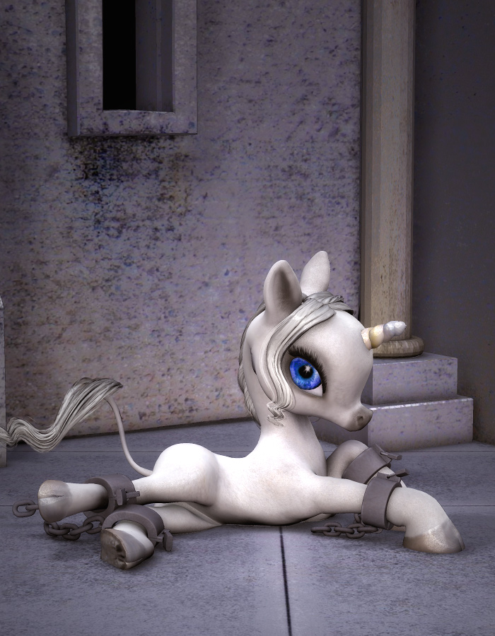 Hoof Shackles for the Baby Unicorn by: EvilinnocenceRuntimeDNA, 3D Models by Daz 3D