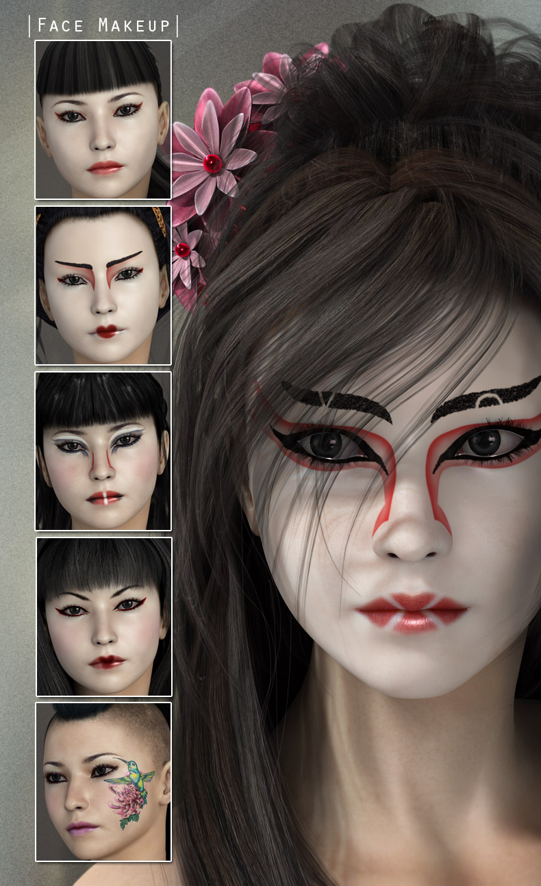 Pix-Mitsuko by: PixelunaRuntimeDNA, 3D Models by Daz 3D