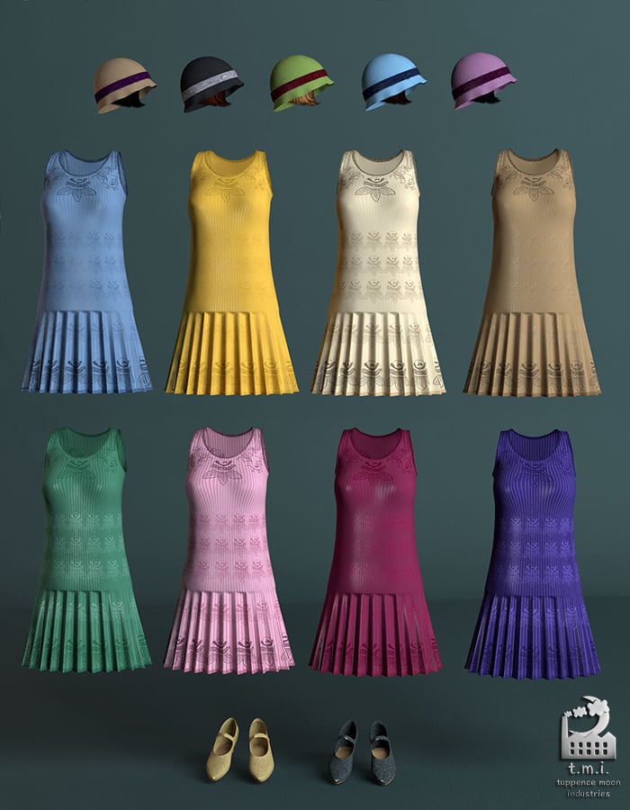 Glad Rags for Victoria 4 by: willowmoon3dRuntimeDNA, 3D Models by Daz 3D
