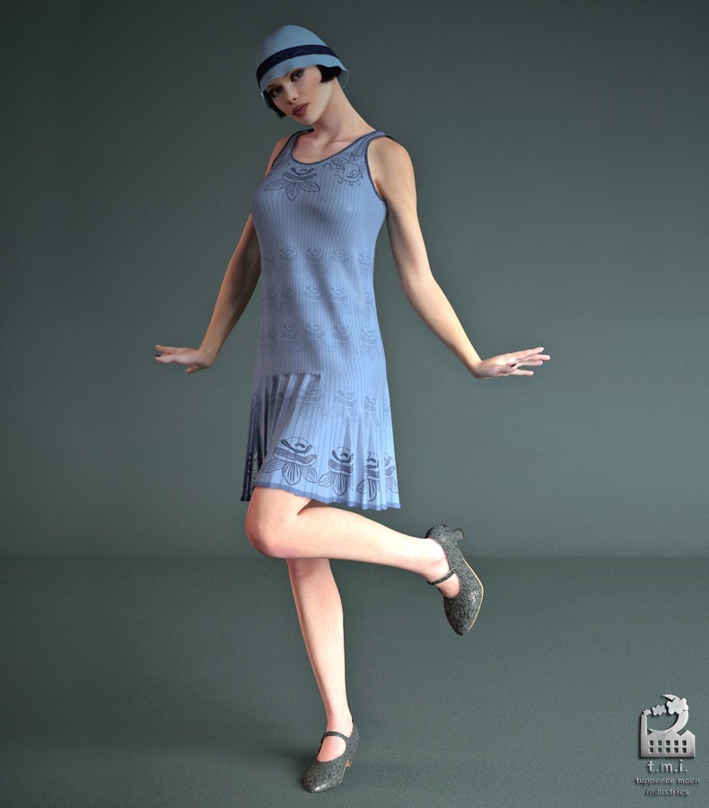 Glad Rags for Victoria 4 by: willowmoon3dRuntimeDNA, 3D Models by Daz 3D